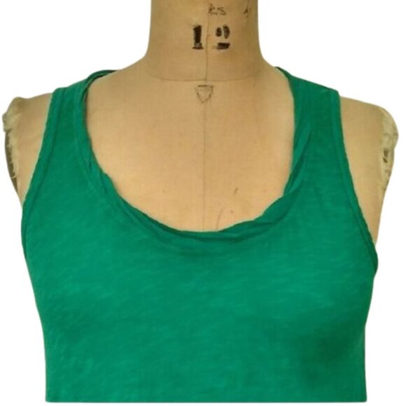 2/$40 Anthropologie Left of Center Calla  Calla high low Tunic Tank in green - Picture 7 of 8